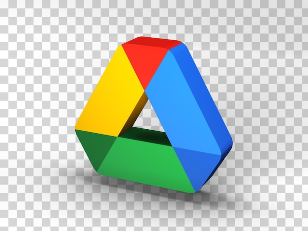 PSD icona di google drive rendering 3d