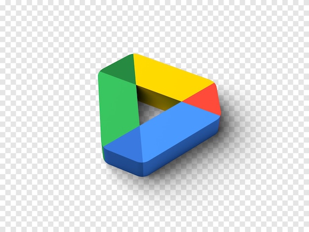 PSD rendering 3d del logo di google drive