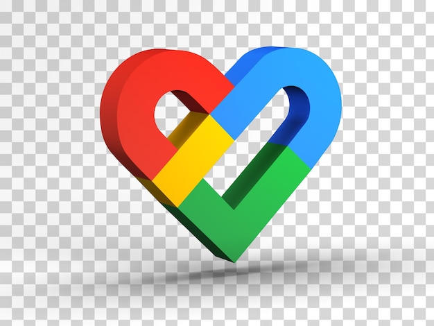 PSD google fit app icon 3d render