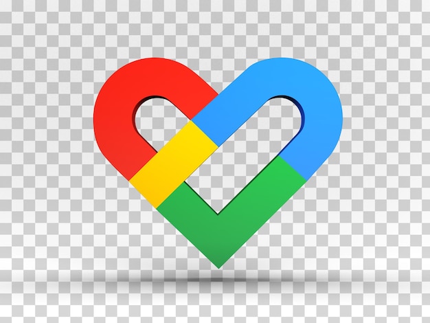 PSD google fit app icon 3d render