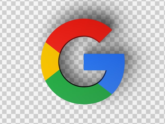 Google 아이콘 3d 렌더링