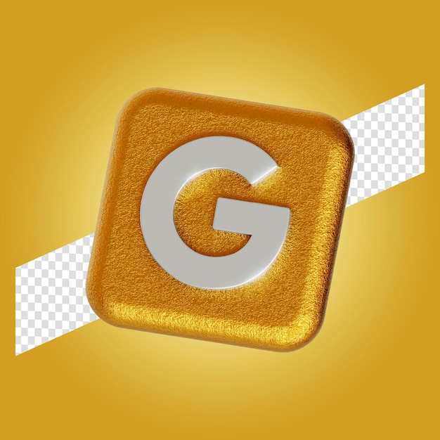 Google logo application 3d render illustration isolated