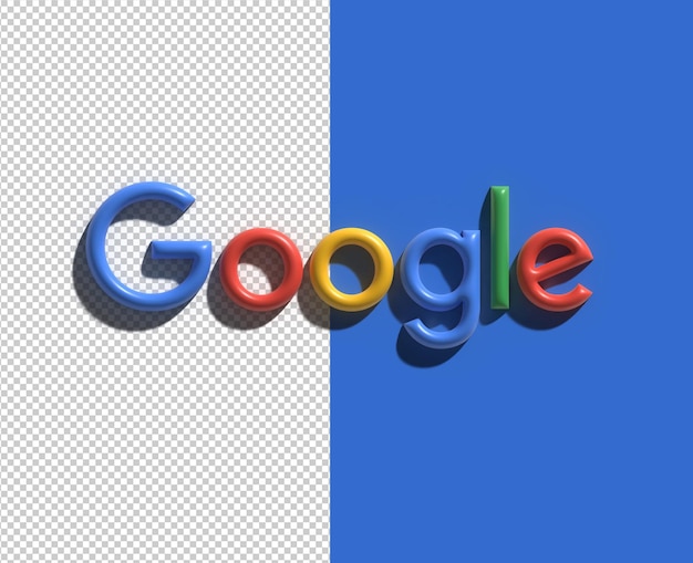 Googleロゴの透明なpsdファイル