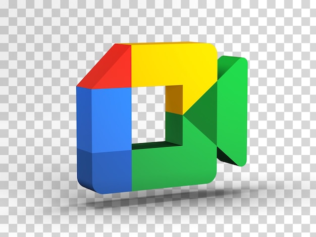 Google meet 3d icon