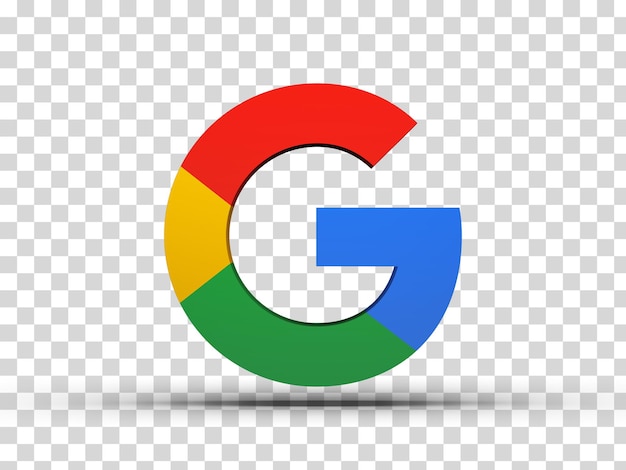 PSD google-pictogram 3d geeft terug