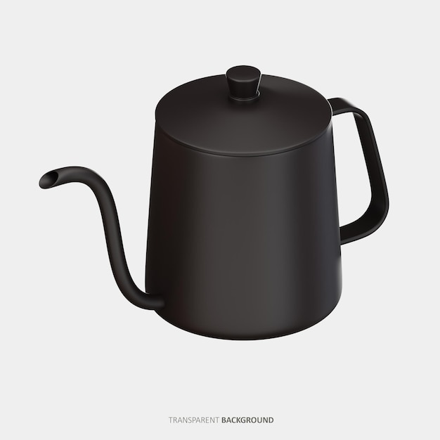 PSD gooseneck kettle 3d icon