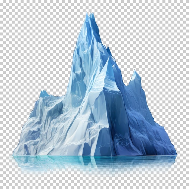 PSD góra lodowa na przezroczystym tle