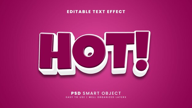 Gorący Szablon 3d Edytowalnego Efektu Tekstowego