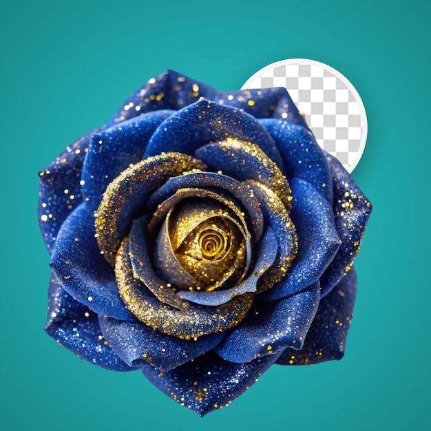 PSD gorgeous blue rose isolated