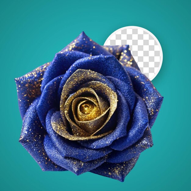 PSD gorgeous blue rose isolated