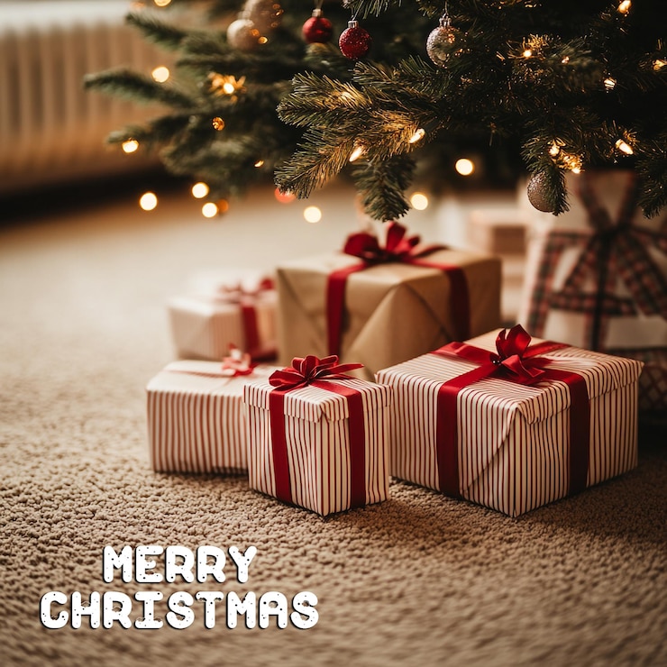 PSD 素晴らしいクリスマス祝いバナーデザインテンプレート
