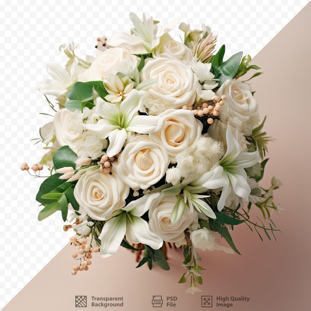 PSD gorgeous white flowers for a wedding