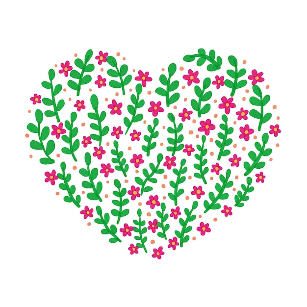 Gouche Floral Hearts 1