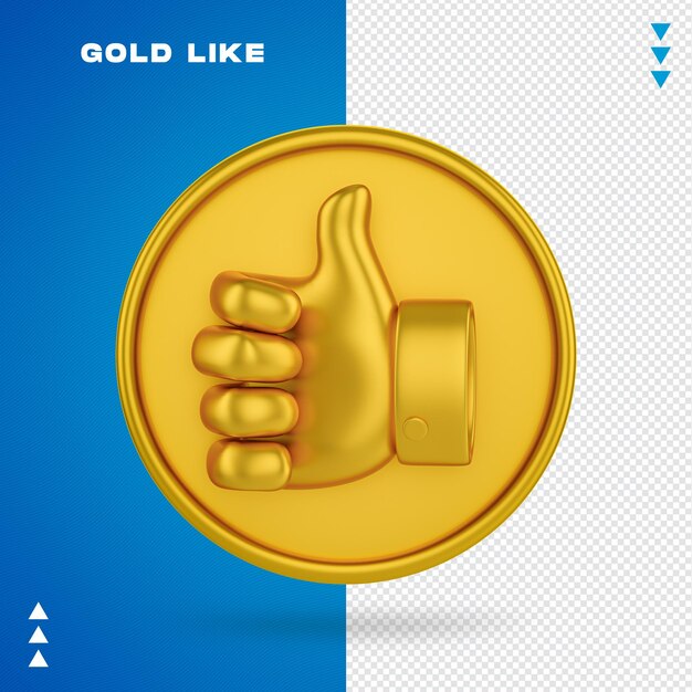 Goud Zoals Geïsoleerd Rendering
