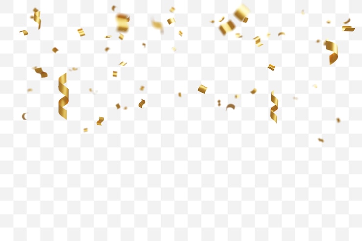 Gouden confetti geïsoleerd