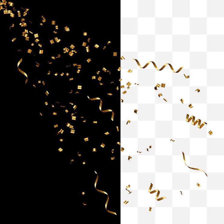 Gouden confetti geïsoleerd