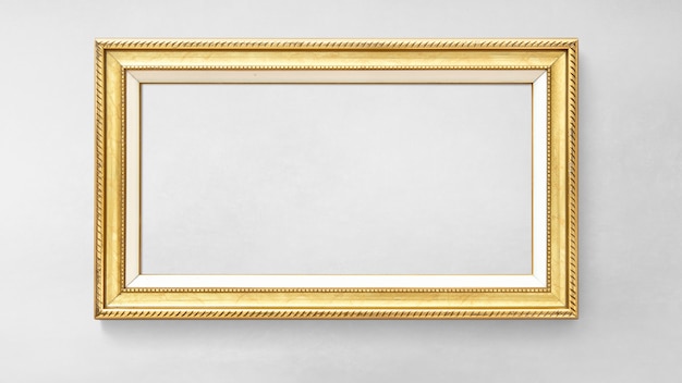 Gouden fotolijst mockup