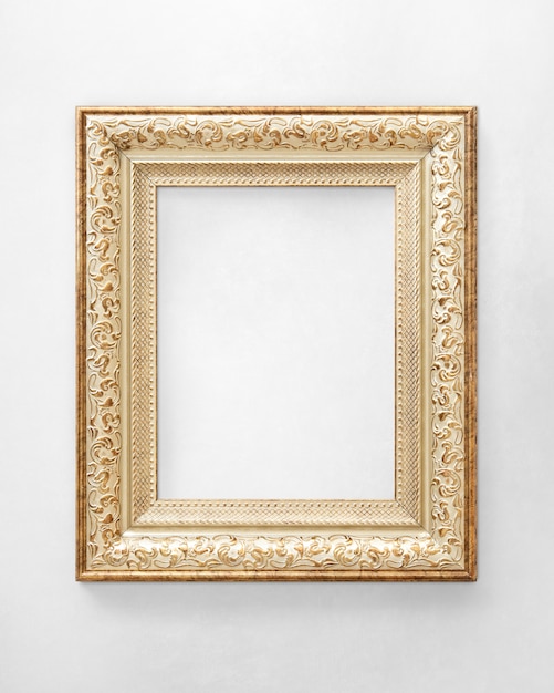 Gouden fotolijst mockup