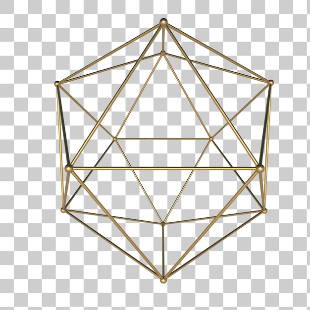 Gouden geometrische vorm
