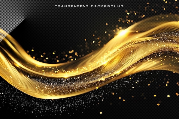 Gouden glitter schitterende golven achtergrondontwerp
