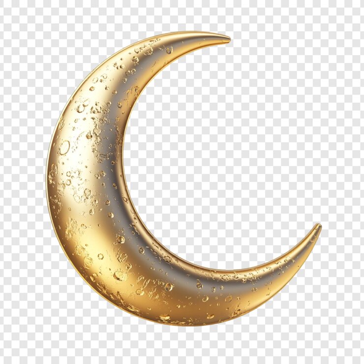 PSD gouden halve maan hemels symbool ramadan islam
