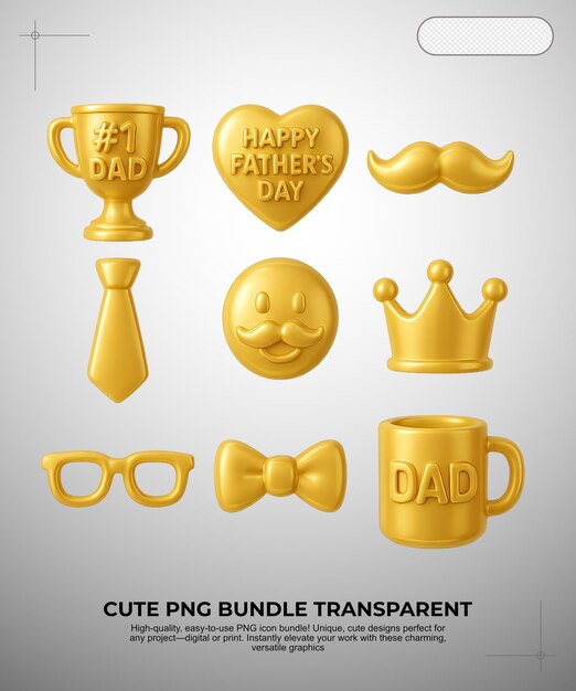 Gouden Icon Bundle voor Vadersdag
