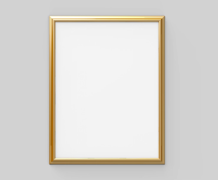 PSD gouden kader voor foto's