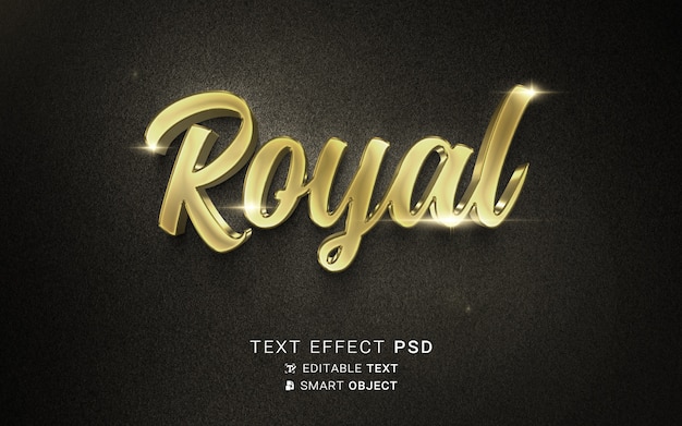 PSD gouden lettertype teksteffect