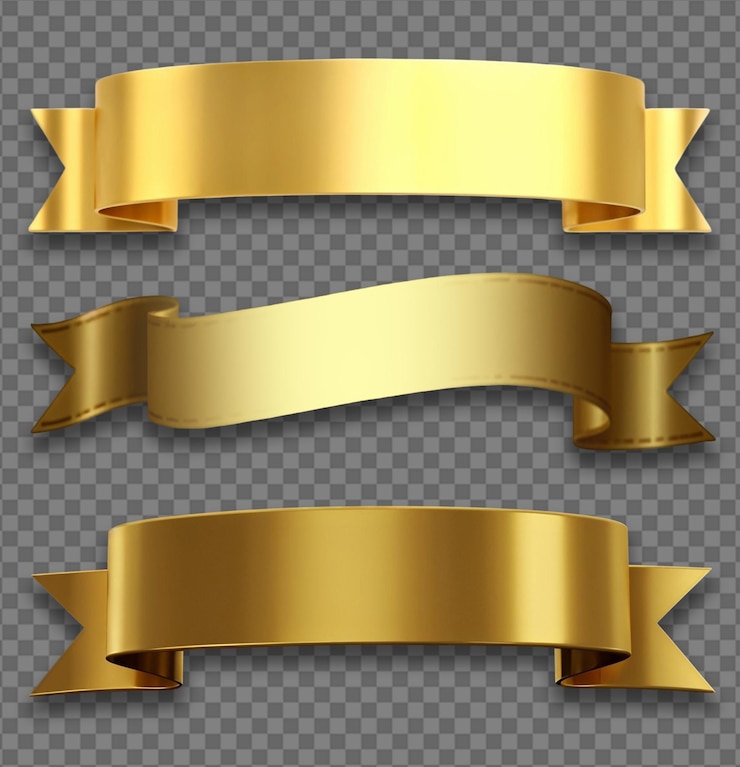 PSD gouden lintenset
