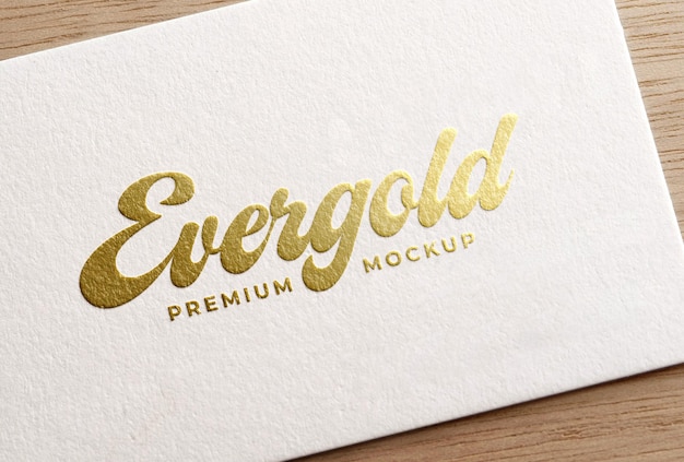 Gouden logo mockup