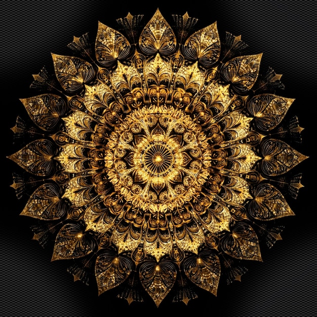 Gouden mandala ontwerp