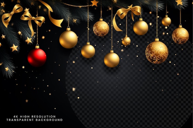 PSD gouden sterrenkrans hangt tegen een abstracte kerst achtergrond doorzichtige achtergrond