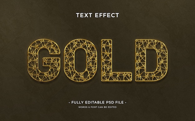 PSD gouden teksteffect