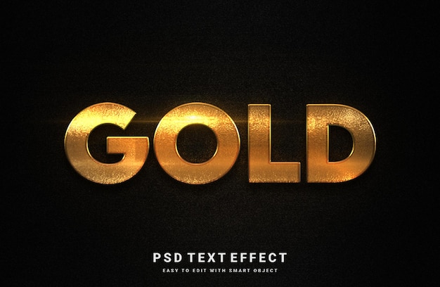 Gouden teksteffect