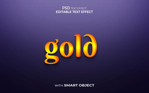 Gouden teksteffect