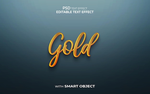 PSD gouden teksteffect