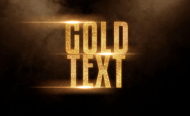 PSD gouden teksteffect
