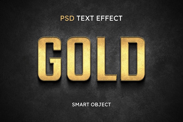 PSD gouden tekststijleffect