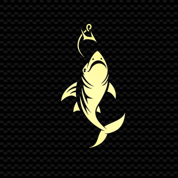PSD gouden vis op zwarte achtergrond met een gouden vis op zwart achtergrond