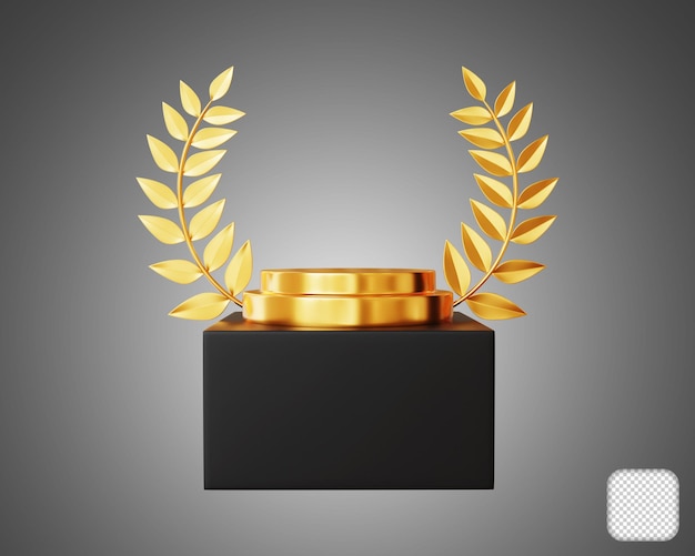 Gouden winnaar Award 3d illustratie