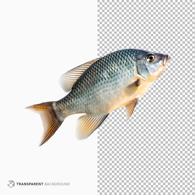 PSD gourami fish isolated on transparent background