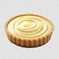 PSD gourmet pastry cream tart in high resolution