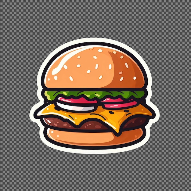 PSD hamburger vegetariano gourmet png