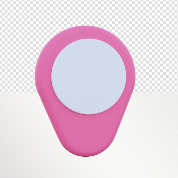 gps navigation icon 3d rendering