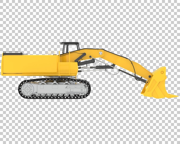 Graafmachine op transparante achtergrond 3D-rendering illustratie