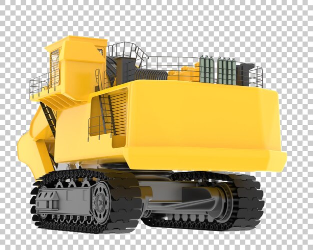 Graafmachine op transparante achtergrond 3d-rendering illustratie