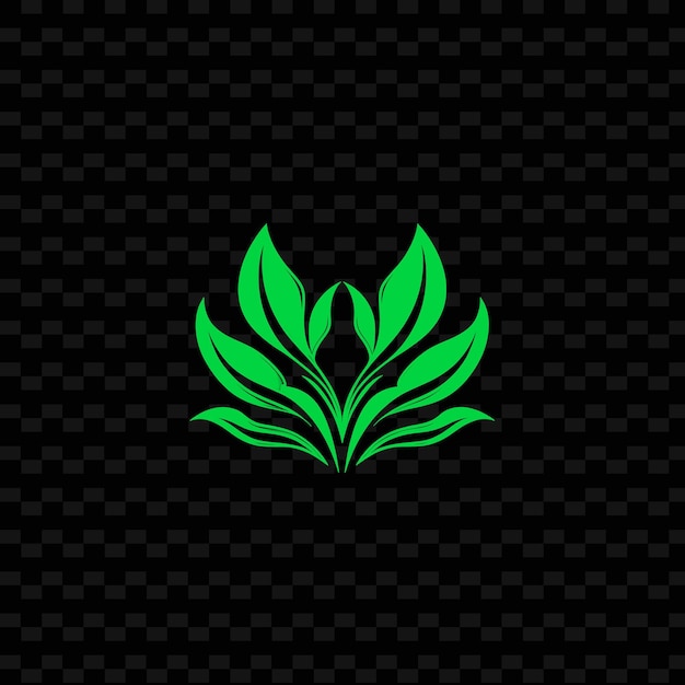 PSD Грациозный логотип ириса с декоративными лепестками креативный векторный дизайн коллекции nature