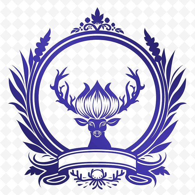 PSD gracieus iris embleem logo met decoratief creatief vectorontwerp van nature collection