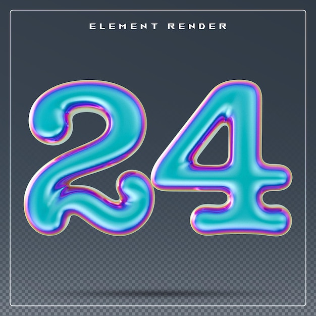 Gradient 3D numer 24