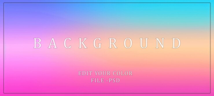 PSD gradient background in pastel colors